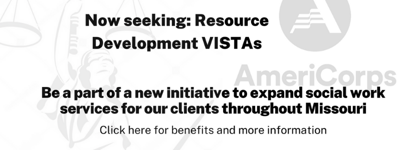 White background with Americorps logo seeking candidates for Resource Development Vista opportunity
