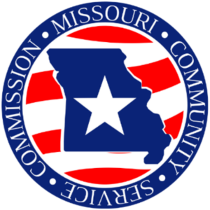 MCSC AmeriCorps logo with dark blue and red design